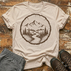 Mountain Woodgrain T-Shirt